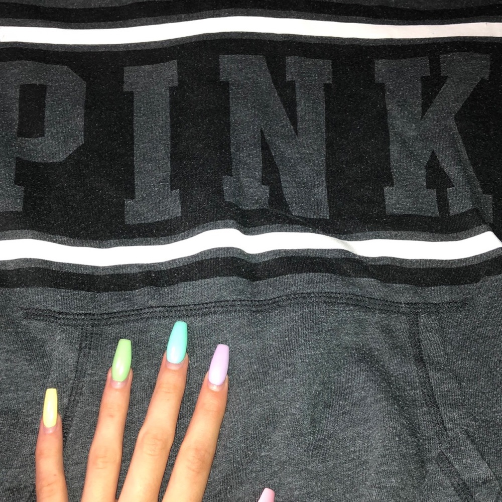 Pink|| grey hoodie